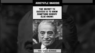 Aristotle Onassis wisdom thesageechoes motivation philosophy lifelessons history quotes [upl. by Akahc]