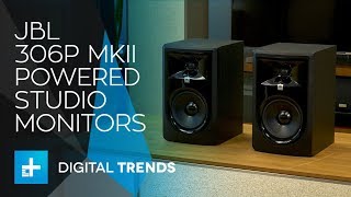 JBL 306P MkII Powered Studio Monitors  Hands On Review [upl. by Llevart]