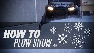 How To Plow Snow with a UTV ❄ [upl. by Donovan655]