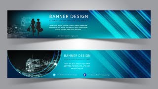 Illustrator Tutorial  Web Banner Design Shopping [upl. by Arihay995]