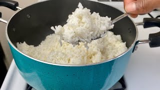 Perfect White Rice on the Stovetop every time  Step by Step ❤️ [upl. by Baalman595]