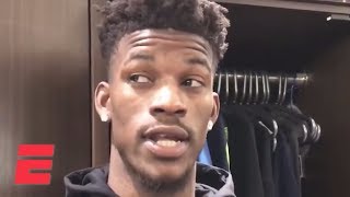 Jimmy Butler on Steven Adams That Mf is strong  NBA on ESPN [upl. by Heyra103]