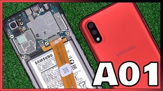 Samsung Galaxy A01 Teardown Disassembly Repair Video Review [upl. by Fawna]