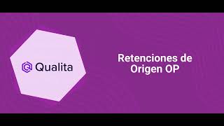 Retenciones de Origen OP [upl. by Barhos376]