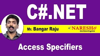 Access Specifiers in CNet  CNet Tutorial  Mr Bangar Raju [upl. by Azalea]