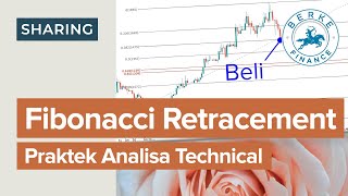 Cara Pakai Fibonacci Retracement Praktek Analisa Teknikal Saham [upl. by Golanka912]