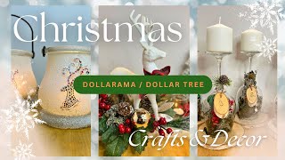 DIY Christmas Centrepiece and Decor🎄using Dollarama and Dollar Tree Products ⛄️ [upl. by Allison846]