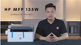 ManStudio  Máy in Laser Đa Năng HP MFP 135w  Mở hộp giới thiệu và hướng dẫn lắp đặt [upl. by Brawley428]