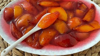 Nektarin Reçeli nasıl yapılır Bu tarifi izlemeden reçel yapmayın How to make Nectarine Jam [upl. by Einolem96]