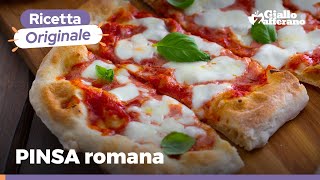 PINSA ROMANA FATTA IN CASA – Ricetta per impasto perfetto [upl. by Odlamur286]