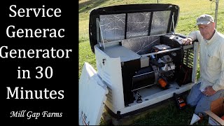 Service Generac 17KW Whole House Generator in 30 Minutes [upl. by Marci395]