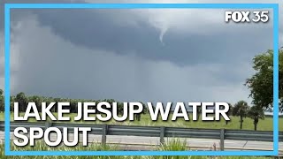 Must see Waterspout forms over Florida lake [upl. by Eessej]