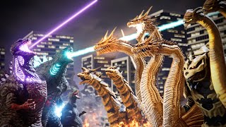 EVOLUTION of KING GHIDORAH GODZILLA Size Comparison 19642019 [upl. by Carothers]