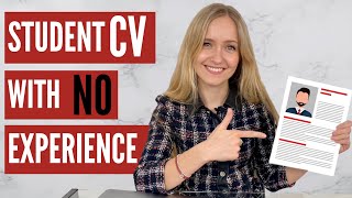 CV for Students with NO Experience FREE TEMPLATE [upl. by Einnov]