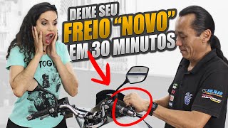 COMO MELHORAR O FREIO DA MOTO  FREIO BORRACHUDO DA MOTO EM 30 MINUTOS I Motodica [upl. by Carie]