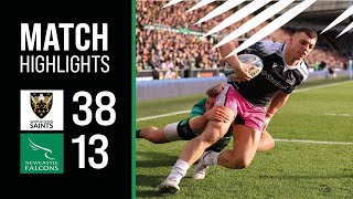 Match Highlights  Northampton Saints v Newcastle Falcons  Gallagher Premiership  Round 12 [upl. by Yesrod]