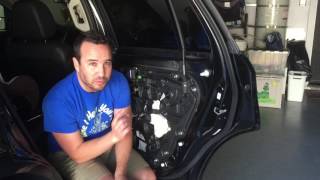 2014  2018 Ford Edge SEL Rear Door Panel Removal [upl. by Nitneuq]