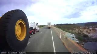 Overtaking a 8 metre 26 ft wide load with a 535 metre 175 ft roadtrain [upl. by Farwell]