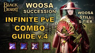 BDO  Woosa Succession  Infinite PvE Combo Guide v4  UPDATED [upl. by Auhsej98]