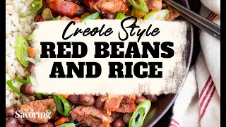 Easy Red Beans and Rice Recipe [upl. by Mudenihc]