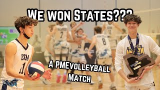 PMEvolleyball  MY VOLLEYBALL STATE CHAMPIONSHIP MATCH [upl. by Rez]