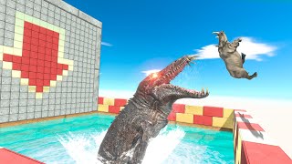 Be Smart and dont Become Mosasaurus Food  Animal Revolt Battle Simulator [upl. by Costa856]