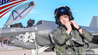 Female Fighter Pilot to fly the F35C CarrierBased CV [upl. by Plume]