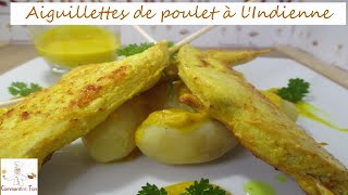 Aiguillettes de poulet à lIndienne  Recette facile [upl. by Conley]