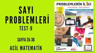 PROBLEMLERİN İLACI SORU BANKASI Acil MatematikSayfa 3536 [upl. by Anilec]