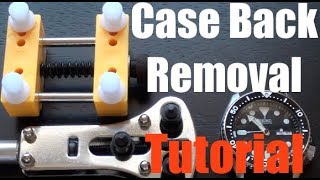 How To Remove  Open A Watch Case Back  Case Back Removal TUTORIAL [upl. by Nawud]