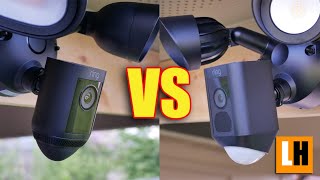 Ring Floodlight Cam Pro VS Wired Plus  Comparing Rings Floodlight Cameras  Which ONE is WORTH IT [upl. by Kanal]