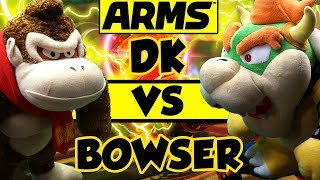 ABM Donkey Kong Vs Bowser  ARMS Gameplay Match HD [upl. by Daryle]