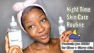 MY CURRENT 6 STEP NIGHTTIME SKINCARE ROUTINE💤  Easy and Affordable [upl. by Weikert]