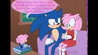 Baby Cake  SonAmy Comic DUB [upl. by Kennett927]