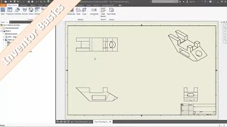 Inventor 101 Auxiliary amp Section View Drawing Dimensions amp Annotations [upl. by Toomay]