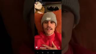 Justin Bieber Singing Intention Live On Instagram [upl. by Merlina]