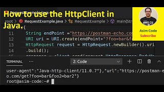 How to use the HttpClient in Java [upl. by Erv655]