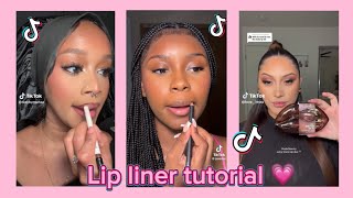 Best Lip liner tutorial Best compilation [upl. by Swetiana]