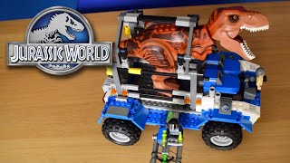 TRAPPED  TRex Tracker Jurassic World Lego Set  ReviewBuild [upl. by Zielsdorf]