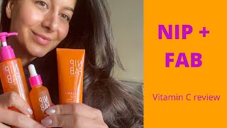 NIP  FAB vitamin C face wash and serum  Pharmacist review [upl. by Anerual]