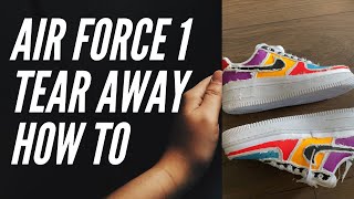 NIKE  Air Force 1 Tear Away How To Video [upl. by Sarat517]