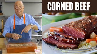 Andrew Zimmern Cooks Corned Beef [upl. by Ailemap286]