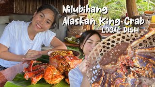 I cooked Alaskan King Crab for the firstime in the Province of Bohol Nilubihan BISAYA LOCAL DISH [upl. by Ekul]