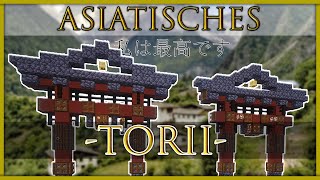 Minecraft Tutorial Torii  Asiatischer Tempel 01 Deutsch [upl. by Nira]