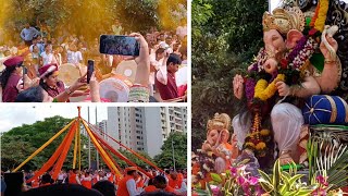 Ganpati Visarjan 2024 in Nanded City Pune  Best Moments amp Immersion Ceremony  Dol Pathak amp Lezim [upl. by Airetnuhs266]