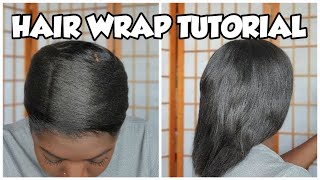 HOW I WRAP AND UNWRAP MY RELAXED HAIR  nighttime routine to preserve straight flat ironed hair [upl. by Corso907]