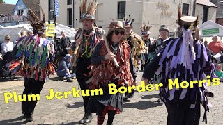 Plum Jerkum Border Morris dance quotMorris Travellerquot at Upton upon Severn Folk Festival 2024 [upl. by Nnylassej]