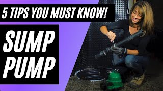 5 Tips To Sump Pump Installation [upl. by Faun]