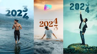 Happy New Year 2024 Photo Editing Tutorial  Picsart Photo Editing Tutorial [upl. by Trula581]