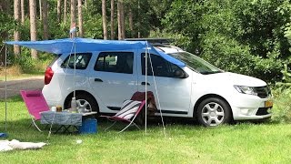 Dacia Logan MCV II 2015 ombouw tot Mini Camper versie 1 [upl. by Rendrag]